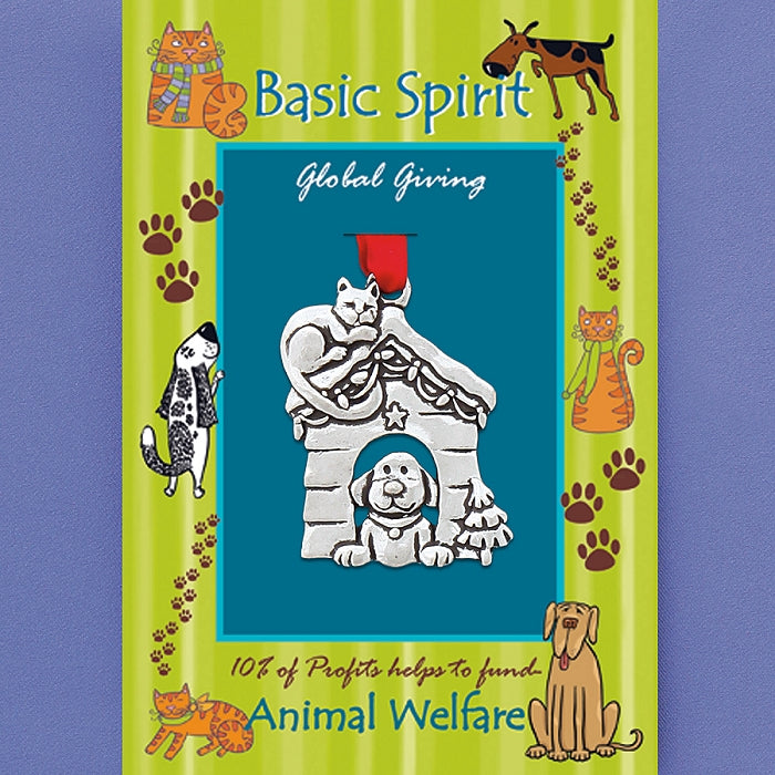 Doghouse Welfare Ornament by Bonnie Bond - © Blue Pomegranate Gallery