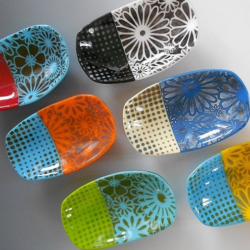 Swoop Flower Burst Bowl by Lisa Becker - © Blue Pomegranate Gallery