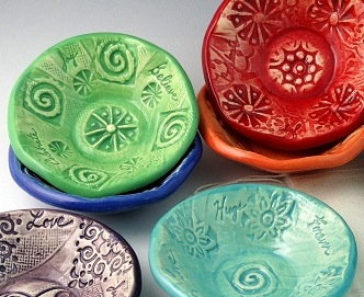 Treasure Bowl 4” by Lorraine Oerth - © Blue Pomegranate Gallery