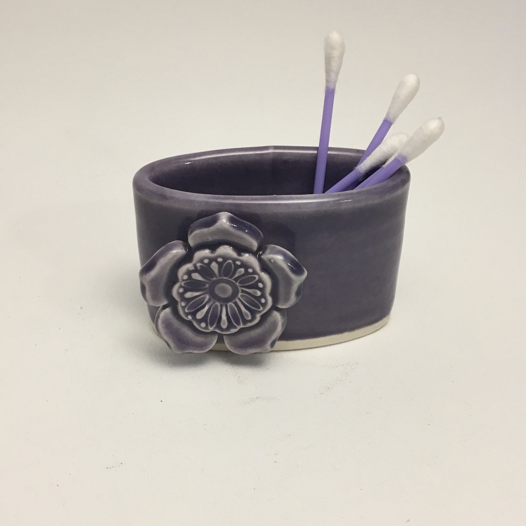 Lavender 2 Porcelain Business Card Holder by Berls & McConnell - © Blue Pomegranate Gallery