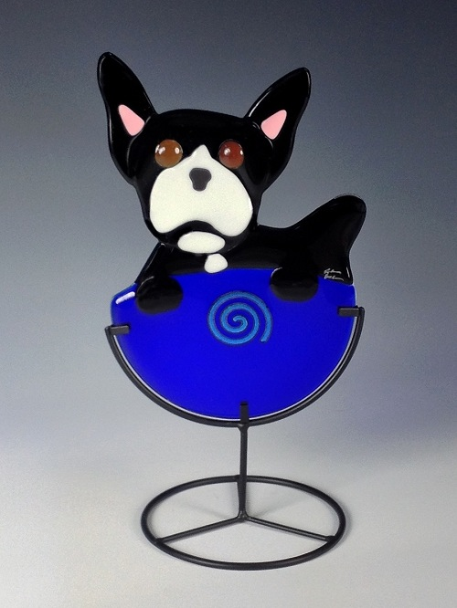 Boston Pup Cup by Charlotte Behrens - © Blue Pomegranate Gallery