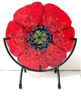Poppy in stand by Jen DeMoss - © Blue Pomegranate Gallery