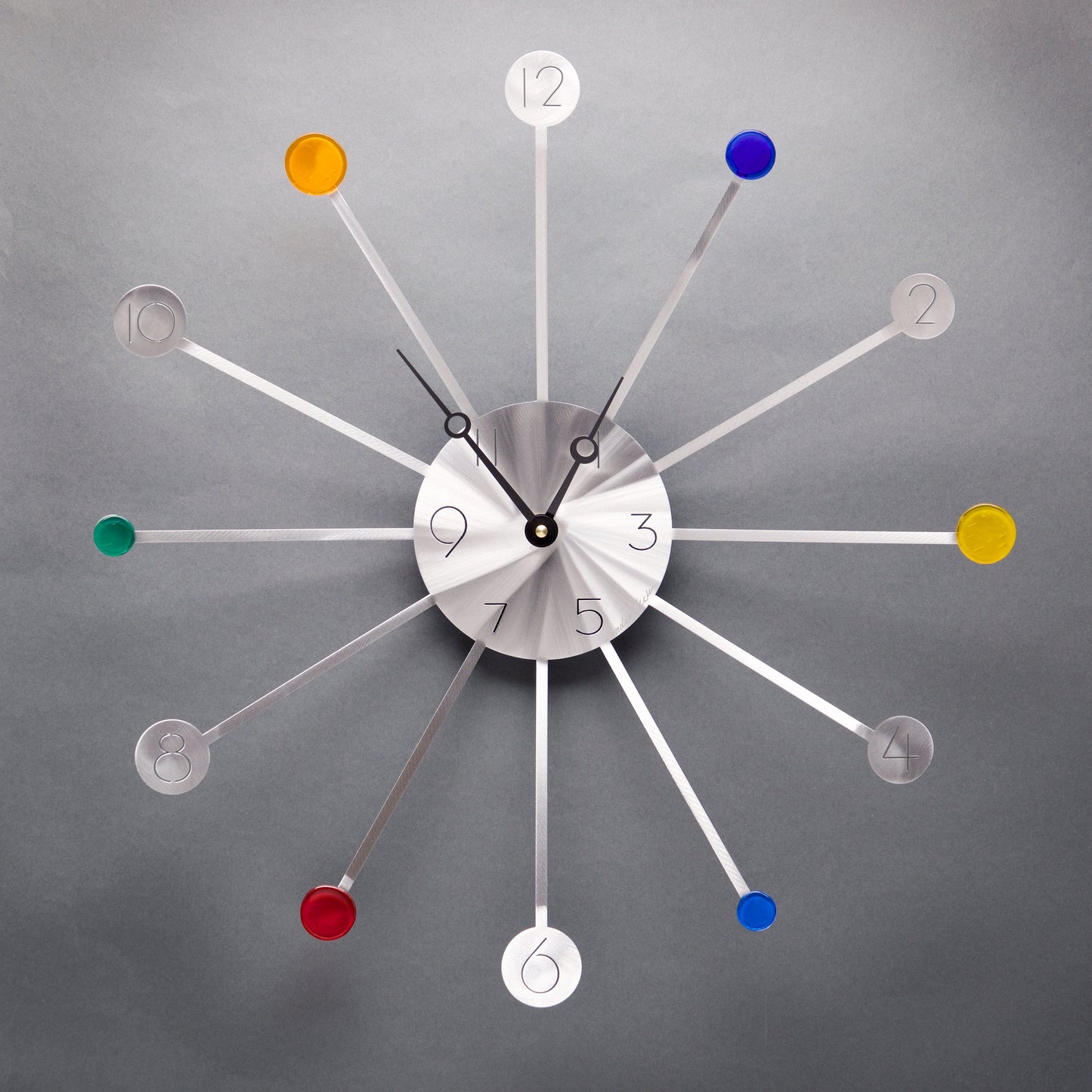Starburst Wall Clock with Glass by Sondra Gerber - © Blue Pomegranate Gallery