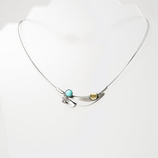 Wire Necklace HF784 by Christophe - © Blue Pomegranate Gallery
