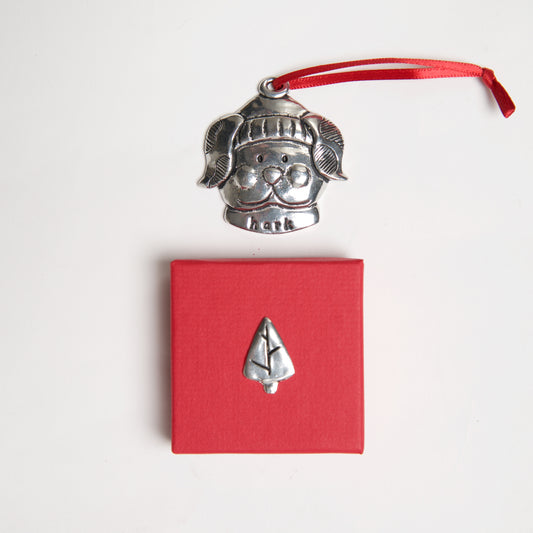 Dog Hark Jolly Ornament by Bonnie Bond - © Blue Pomegranate Gallery