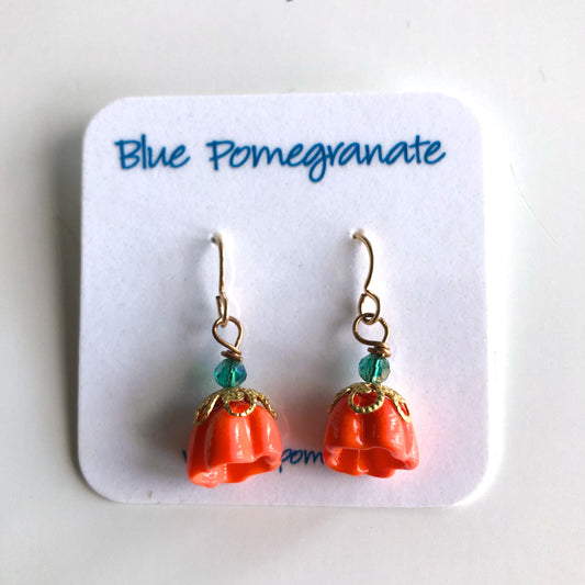 Bell Flower Drop Earrings by Mary Lowe - © Blue Pomegranate Gallery