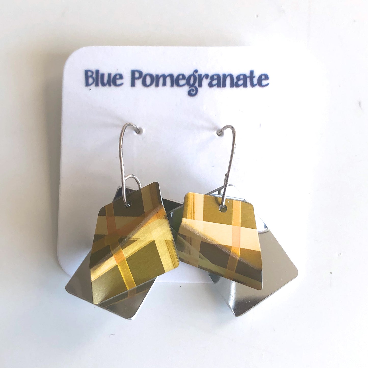 Anodized Aluminum, Sterling Silver Earrings by Jon Klar - © Blue Pomegranate Gallery