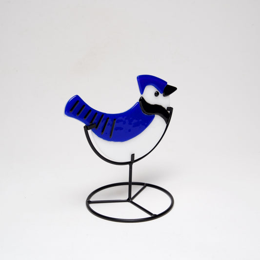 Glass Bluejay by Sondra Gerber - © Blue Pomegranate Gallery