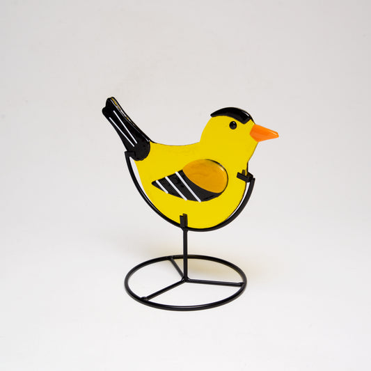 Glass Finch by Sondra Gerber - © Blue Pomegranate Gallery
