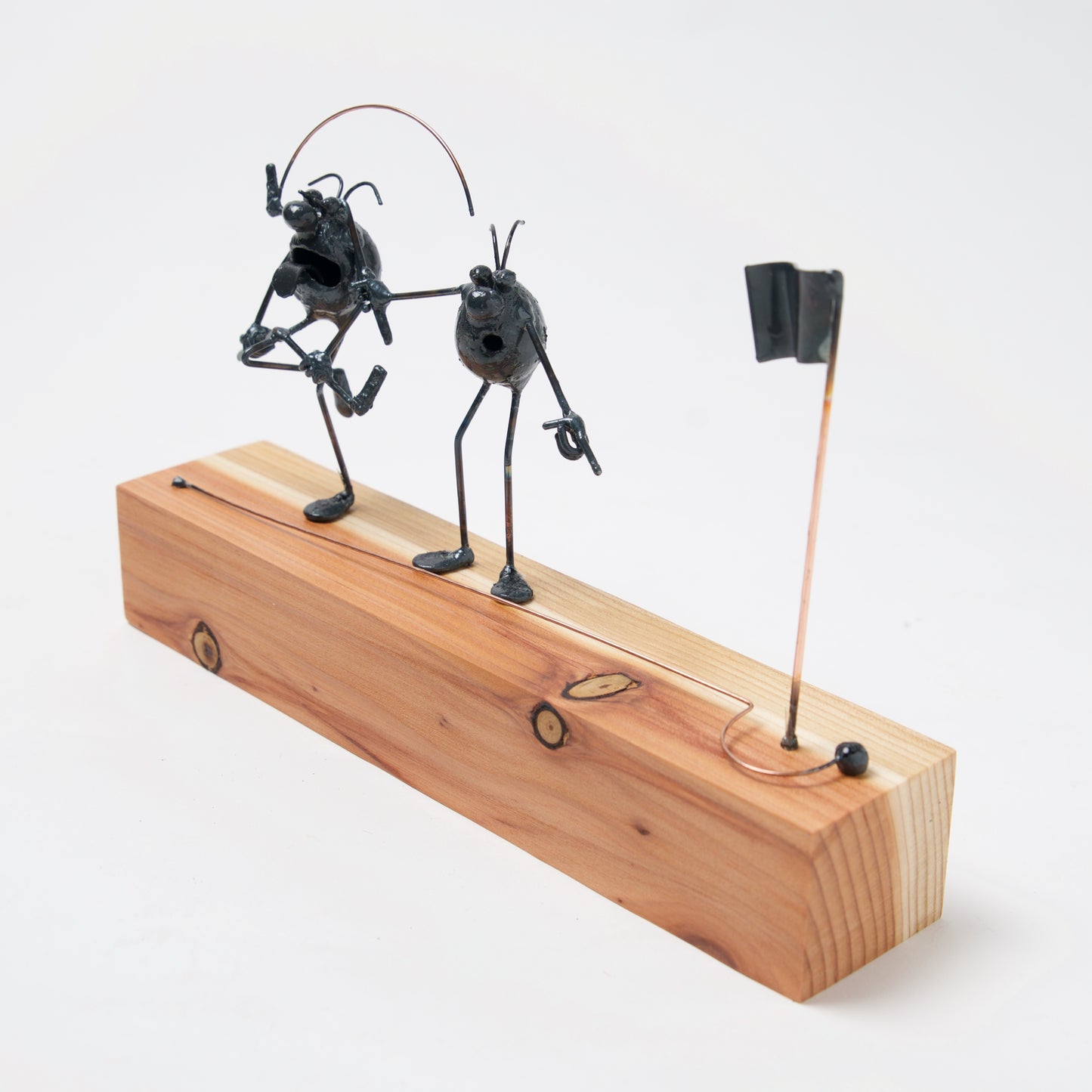 Golf Missed Putt, 2 Flea by Jeff and Greg Quayle - © Blue Pomegranate Gallery