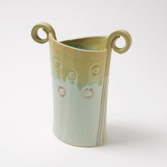 Funky Oval Vase -Large by Michael Macone - © Blue Pomegranate Gallery