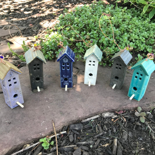 Mini Hanging Birdhouse by Michael Macone - © Blue Pomegranate Gallery