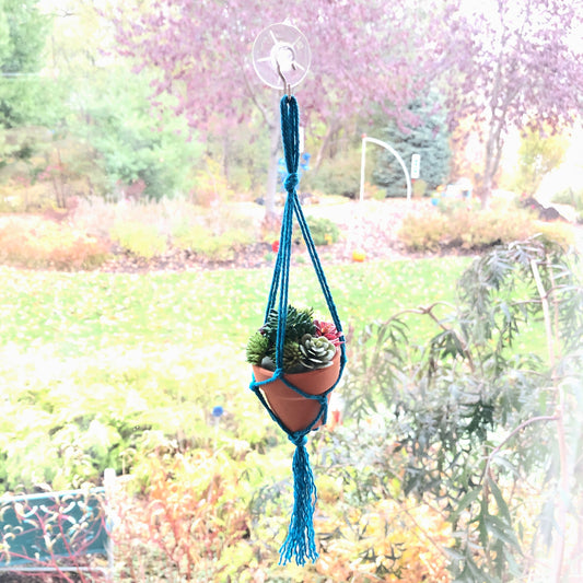 Macrame Tiny pot holder by Springer - © Blue Pomegranate Gallery