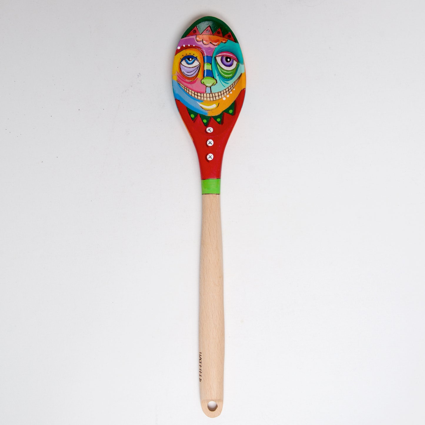 Elf Funny Face wood spoons by Linda Hatfield - © Blue Pomegranate Gallery