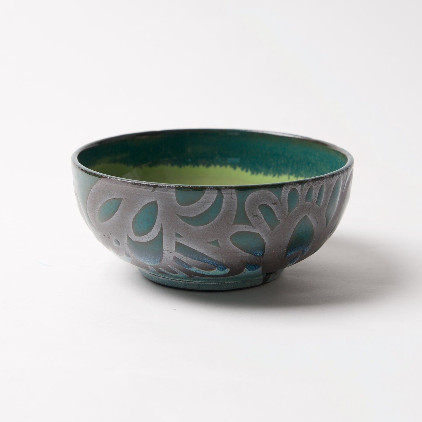 Blue Green Bowl by Liz Kinder - © Blue Pomegranate Gallery