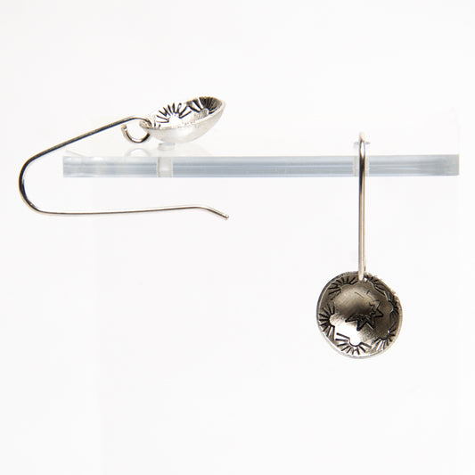 HMQ - Southern Touch- St. Silver Earrings by McQueen - © Blue Pomegranate Gallery