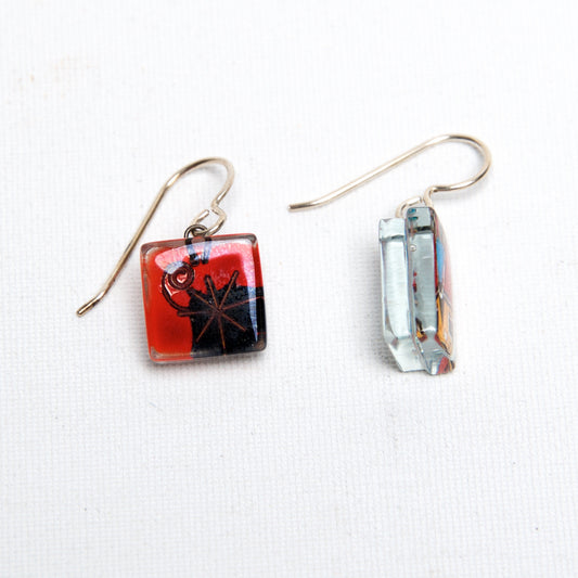 Joan's Star Square Earrings by Edo Mor - © Blue Pomegranate Gallery