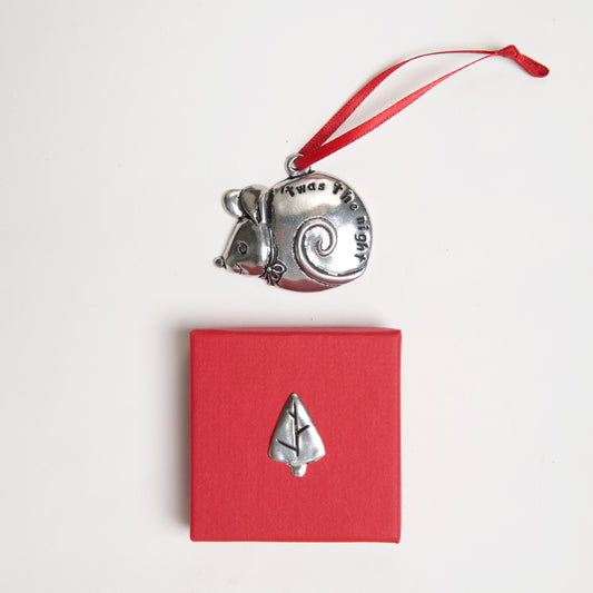 Mouse Christmas Jolly Ornament by Bonnie Bond - © Blue Pomegranate Gallery