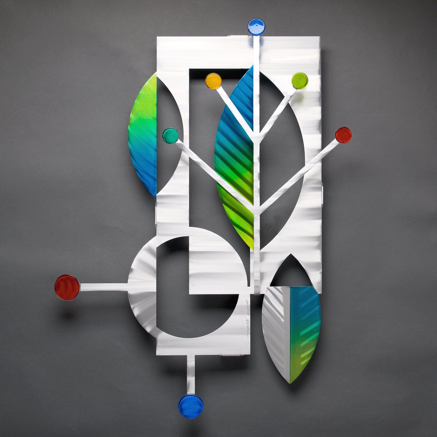 Retro Leaf with Glass by Sondra Gerber - © Blue Pomegranate Gallery