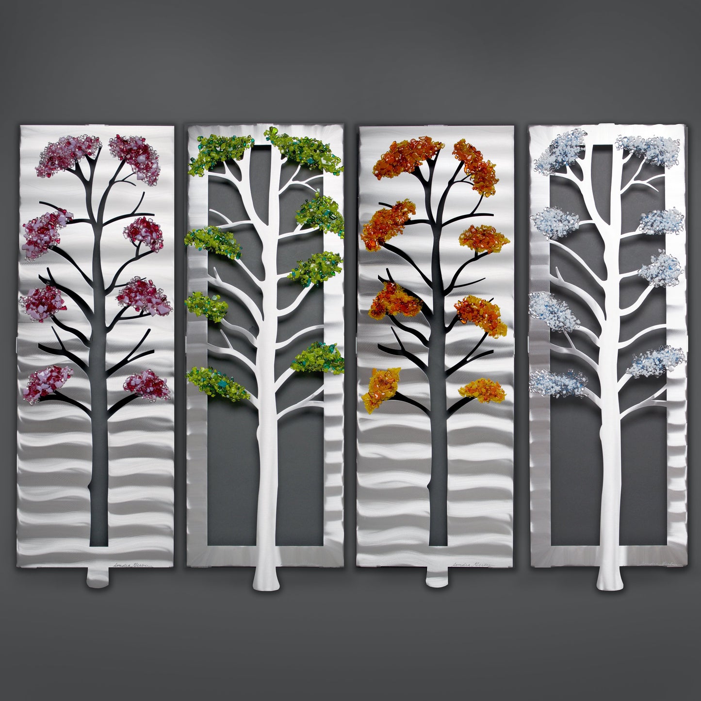 4 Seasons with Glass by Sondra Gerber - © Blue Pomegranate Gallery