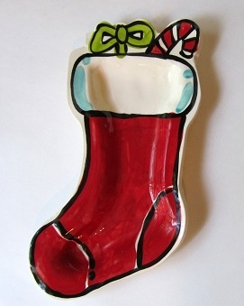 Stocking of Joy Dish by Nicole Engblom - © Blue Pomegranate Gallery