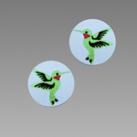 1955 Hummingbird Post Earrings by Barbara MacCambridge - © Blue Pomegranate Gallery