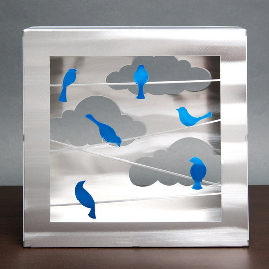 Birds on a Wire Box by Sondra Gerber - © Blue Pomegranate Gallery