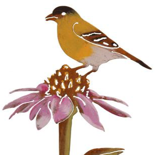 Goldfinch Stake by Jim & Madeleine Crowdus - © Blue Pomegranate Gallery