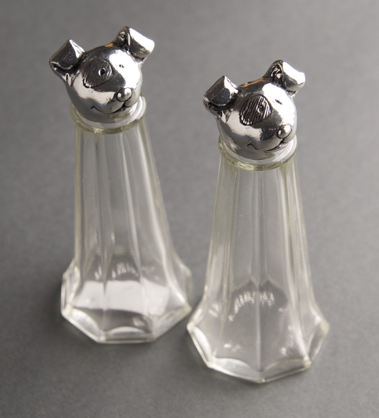 LG Dog S&P Shaker Set  by Bonnie Bond - © Blue Pomegranate Gallery