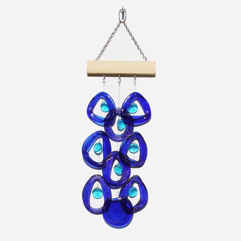 Pure Blue Wind Chime by Chalfant - © Blue Pomegranate Gallery