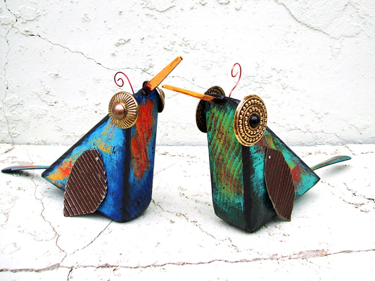 Odd Bird Triangle by Mary Kolar. - © Blue Pomegranate Gallery