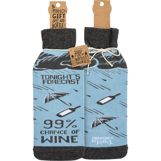 Forecast Wine - Bottle Sock from Primitives by Kathy - © Blue Pomegranate Gallery
