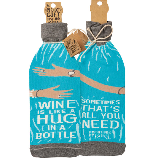 Hug In A Bottle - Bottle Sock from Primitives by Kathy - © Blue Pomegranate Gallery