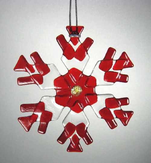 Snowflake Ornament/Sun Catcher by Charlotte Behrens - © Blue Pomegranate Gallery