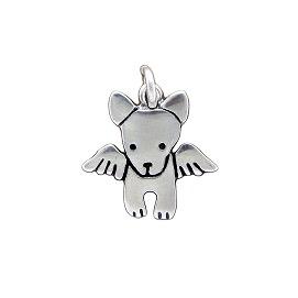 SM Sterling Silver Angel Dog Necklace by Mark Poulin - © Blue Pomegranate Gallery