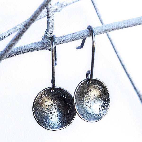 HMQ - Southern Touch- St. Silver Earrings by McQueen - © Blue Pomegranate Gallery