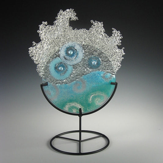 Mini Aqua Splash in stand by Charlotte Behrens - © Blue Pomegranate Gallery