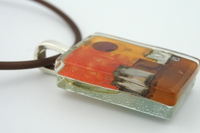 Day in the Village Pendant by Edo Mor - © Blue Pomegranate Gallery