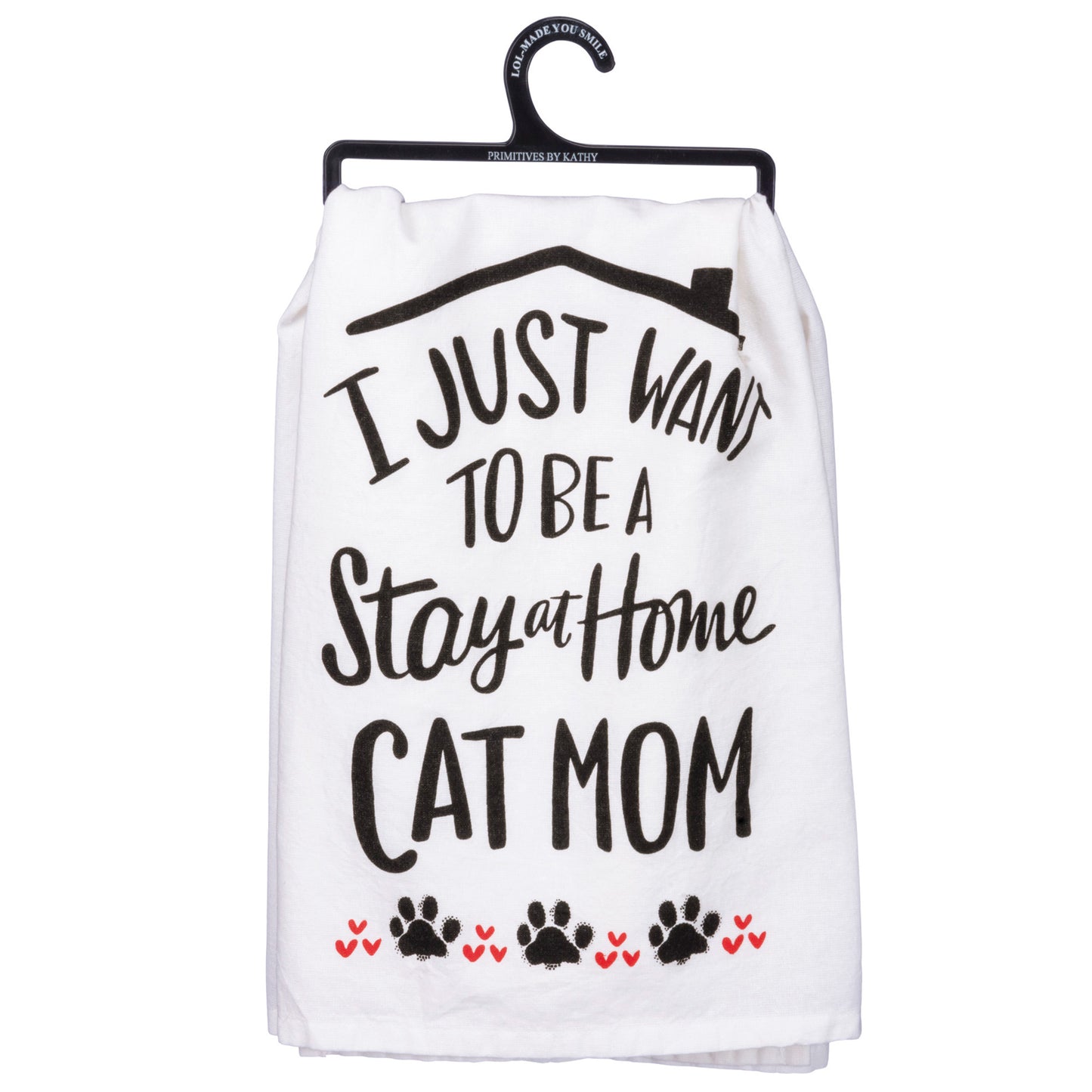 Cat Mom- Dish Towel from Primitives by Kathy - © Blue Pomegranate Gallery