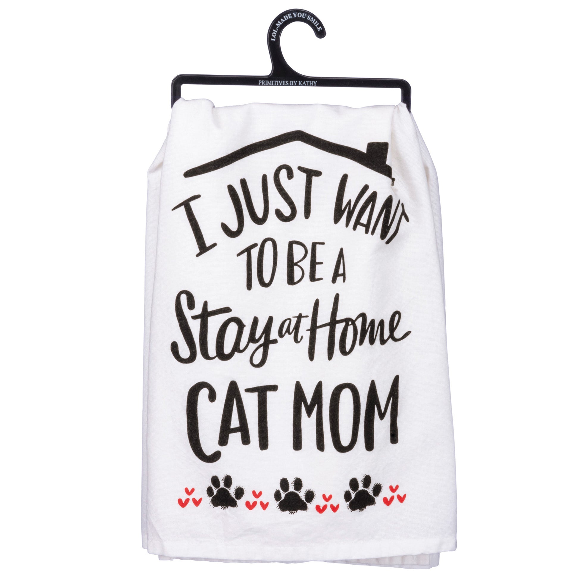 Cat Mom- Dish Towel from Primitives by Kathy - © Blue Pomegranate Gallery