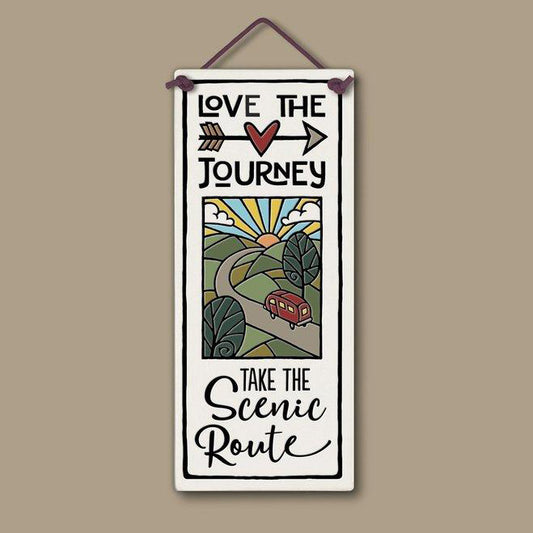 Flat Plaque "Love the Journey" by Michael Macone - © Blue Pomegranate Gallery