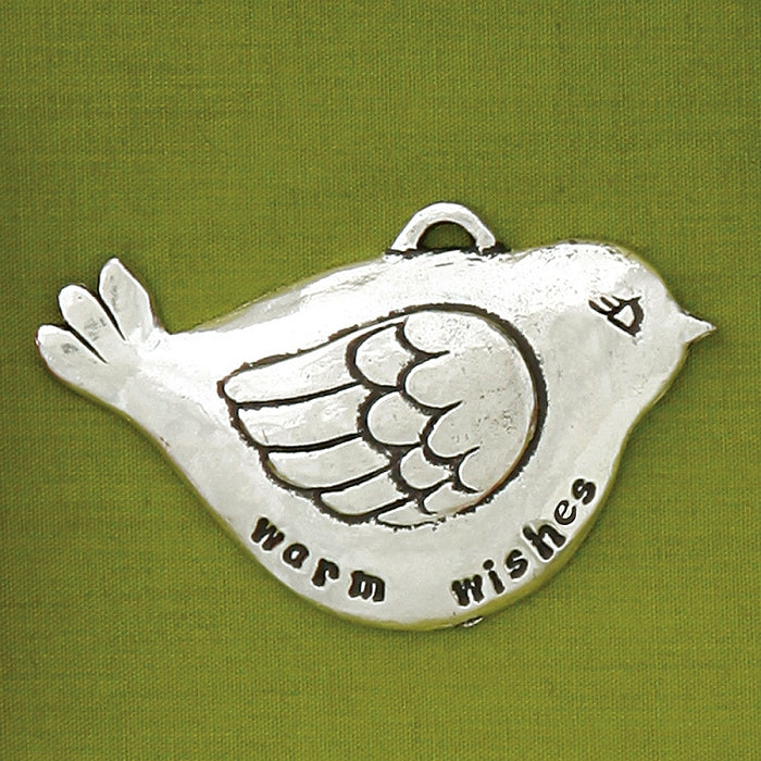 Bird Warm Wishes Jolly Ornament by Bonnie Bond - © Blue Pomegranate Gallery