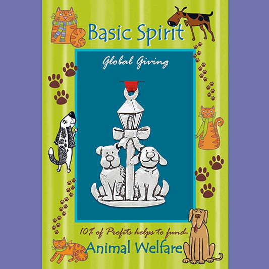 Lamppost Dog Welfare Ornament by Bonnie Bond - © Blue Pomegranate Gallery