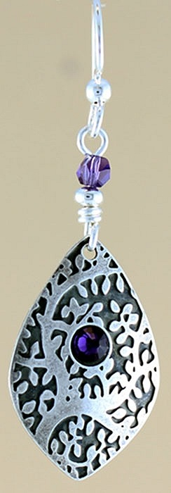 Leaf Burst Earrings by Jackie Magyar - © Blue Pomegranate Gallery