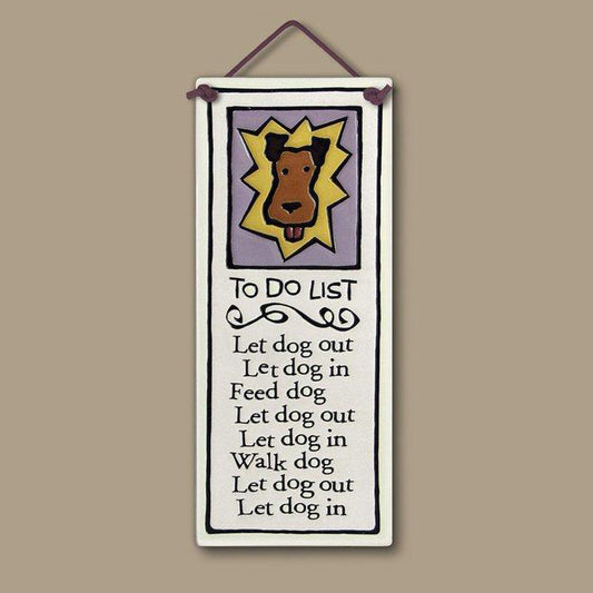 Flat Plaque 'To Do List" by Michael Macone - © Blue Pomegranate Gallery