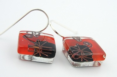 Joan's Star Square Earrings by Edo Mor - © Blue Pomegranate Gallery