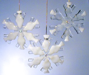 Snowflake Ornament/Sun Catcher by Charlotte Behrens - © Blue Pomegranate Gallery