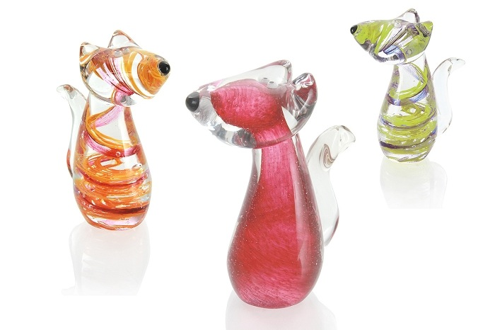 Blown Glass Mini Dog by Catherine Labonte - © Blue Pomegranate Gallery