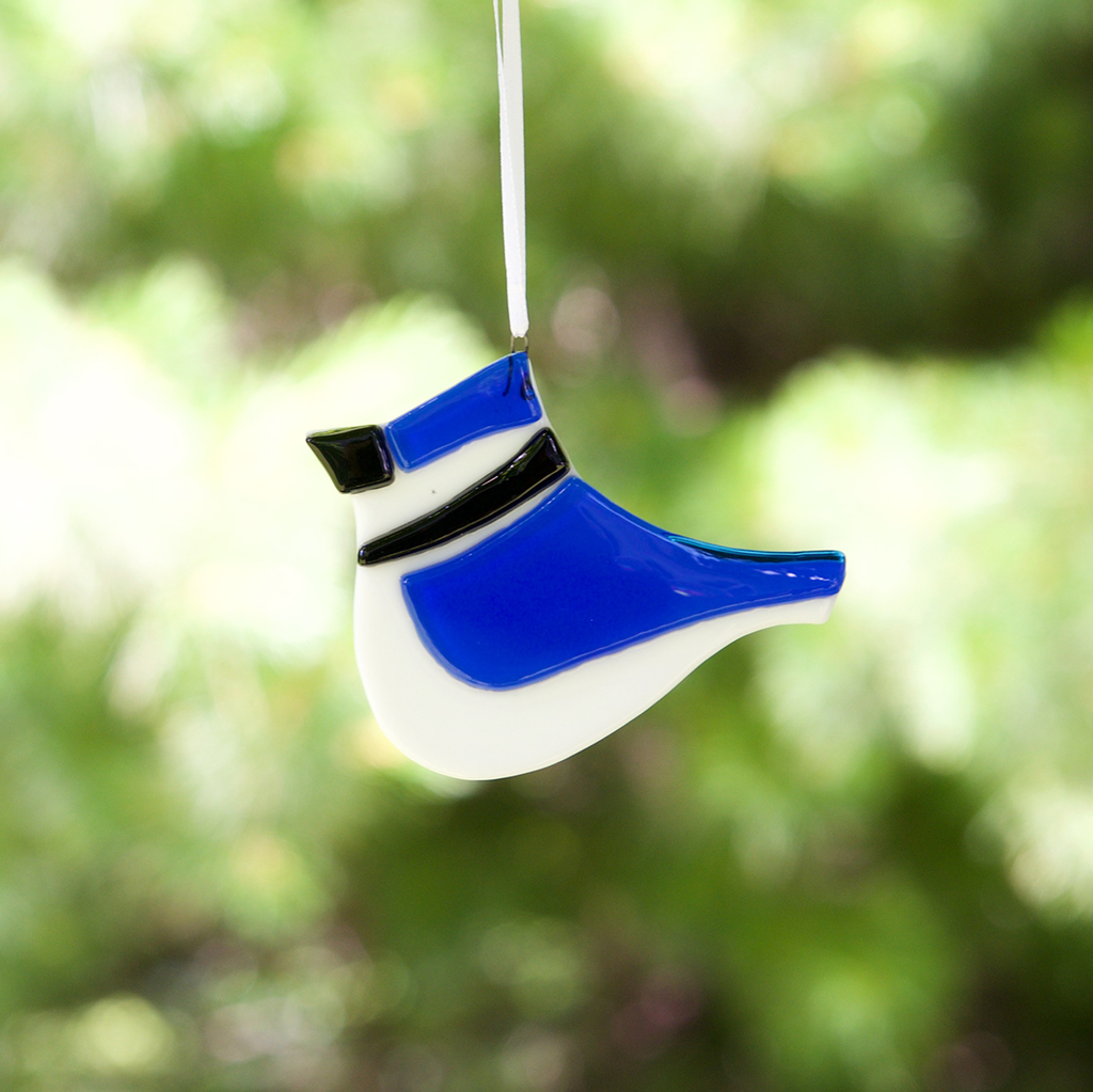 Blue Jay Sun Catcher, Ornament by Niven - © Blue Pomegranate Gallery