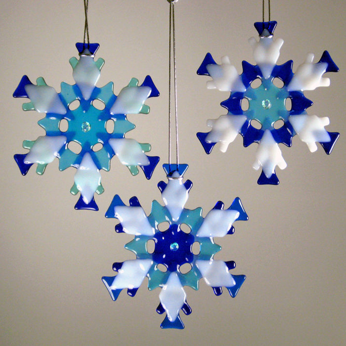 Snowflake Ornament/Sun Catcher by Charlotte Behrens - © Blue Pomegranate Gallery